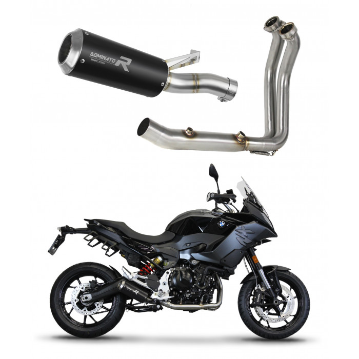 Dominator - BMW F900XR 2020 - 2023 Teljes kipufogó rendszer, összekötőcső + kipufogó GP BLACK