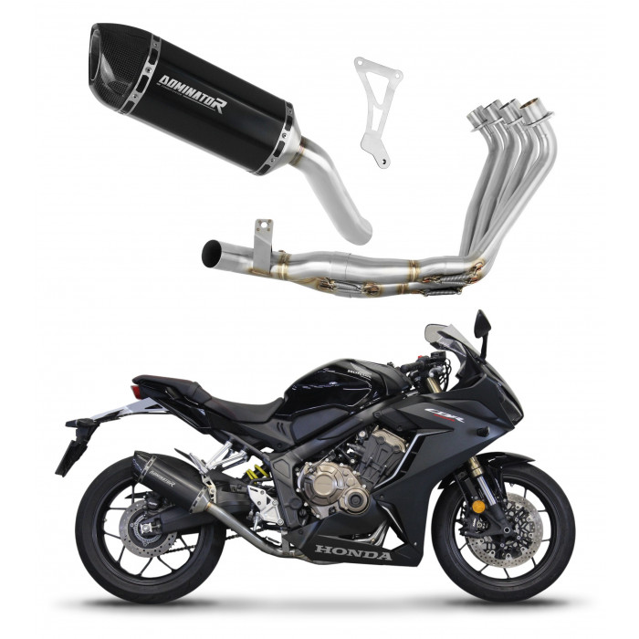 Dominator - Honda CBR 650 R 2019 - 2023 Teljes kipufogó rendszer HP1 BLACK