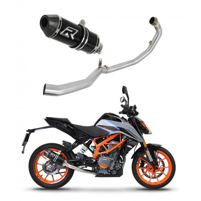 KTM 390 Duke 2021 - 2022 Teljes kipufogó rendszer HP3 BLACK