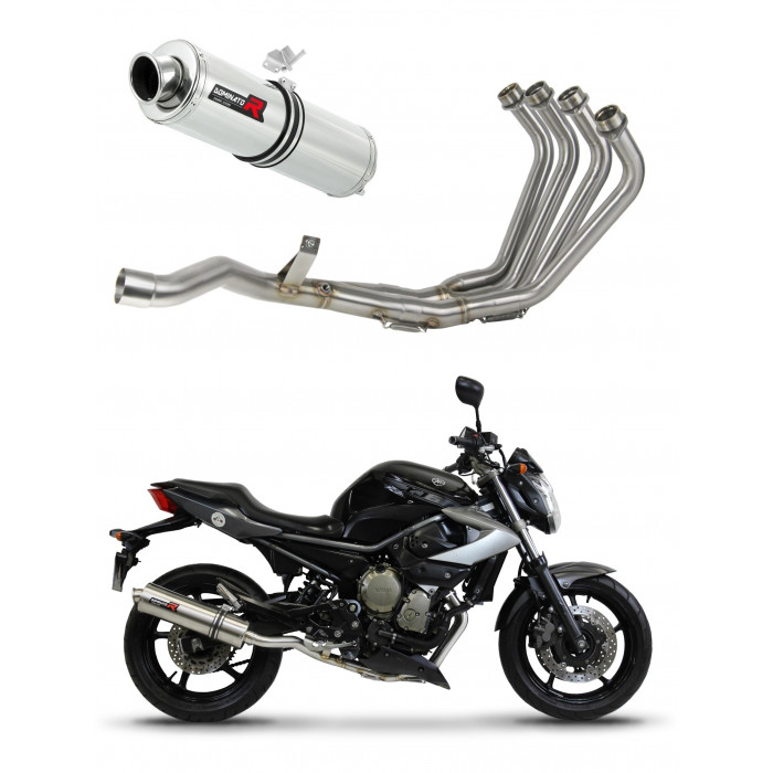 XJ6 N / S / F 600 Diversion Exhaust FULL SYSTEM Silencer ROUND 2009 - 2016