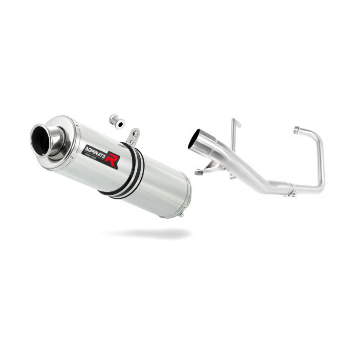 Dominator - YBR 125 Exhaust FULL SYSTEM Silencer ROUND 2000 - 2008