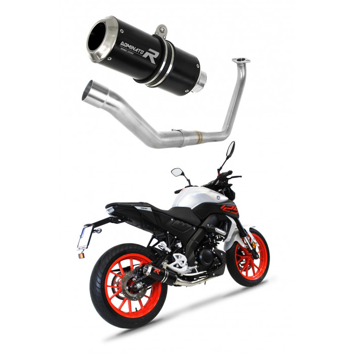 YAMAHA MT 125 Exhaust FULL SYSTEM Silencer GP BLACK 2020