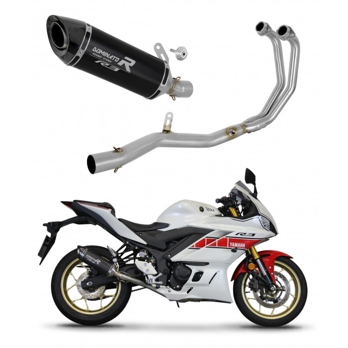 Dominator - Yamaha YZF-R3 2022 Teljes kipufogó rendszer HP8 BLACK