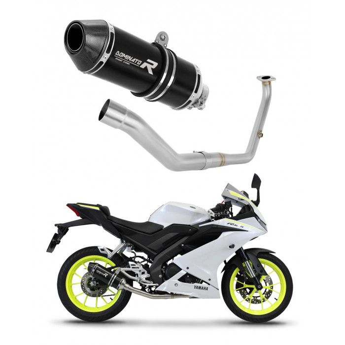 Dominator - Yamaha YZF R125 2021 - 2022 Teljes kipufogó rendszer HP3 BLACK