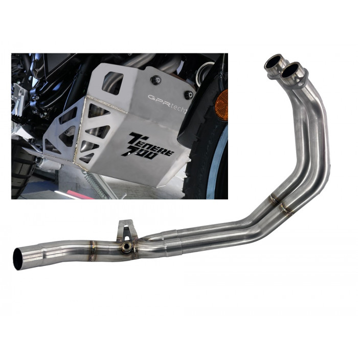 GPR - Yamaha Tenere 700 2021/2024 e5 Decatalizzatore + Paracoppa Titanio