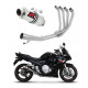 Suzuki GSXF 650 2007 - 2016 Teljes kipufogó rendszer, összekötőcső + kipufogó GP1 + dB killer