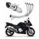 Suzuki GSXF 650 2007 - 2016 Teljes kipufogó rendszer, összekötőcső + kipufogó HP1 + dB killer
