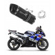 Suzuki GSXR 1000 K1 - K4 2001 - 2004 kipufogó Bolt-on HP1 BLACK