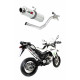XT 660 R kipufogó ROUND &amp; 2 in 1 collector 2004 - 2014
