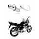 Dominator - YBR 125 Exhaust FULL SYSTEM Silencer OVAL 2009 - 2018
